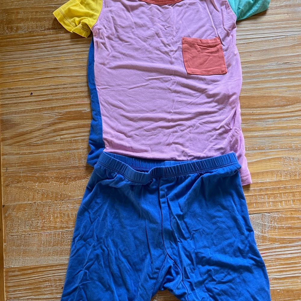 Kyte Baby Colorful Kids' Pajama Set with Pocket